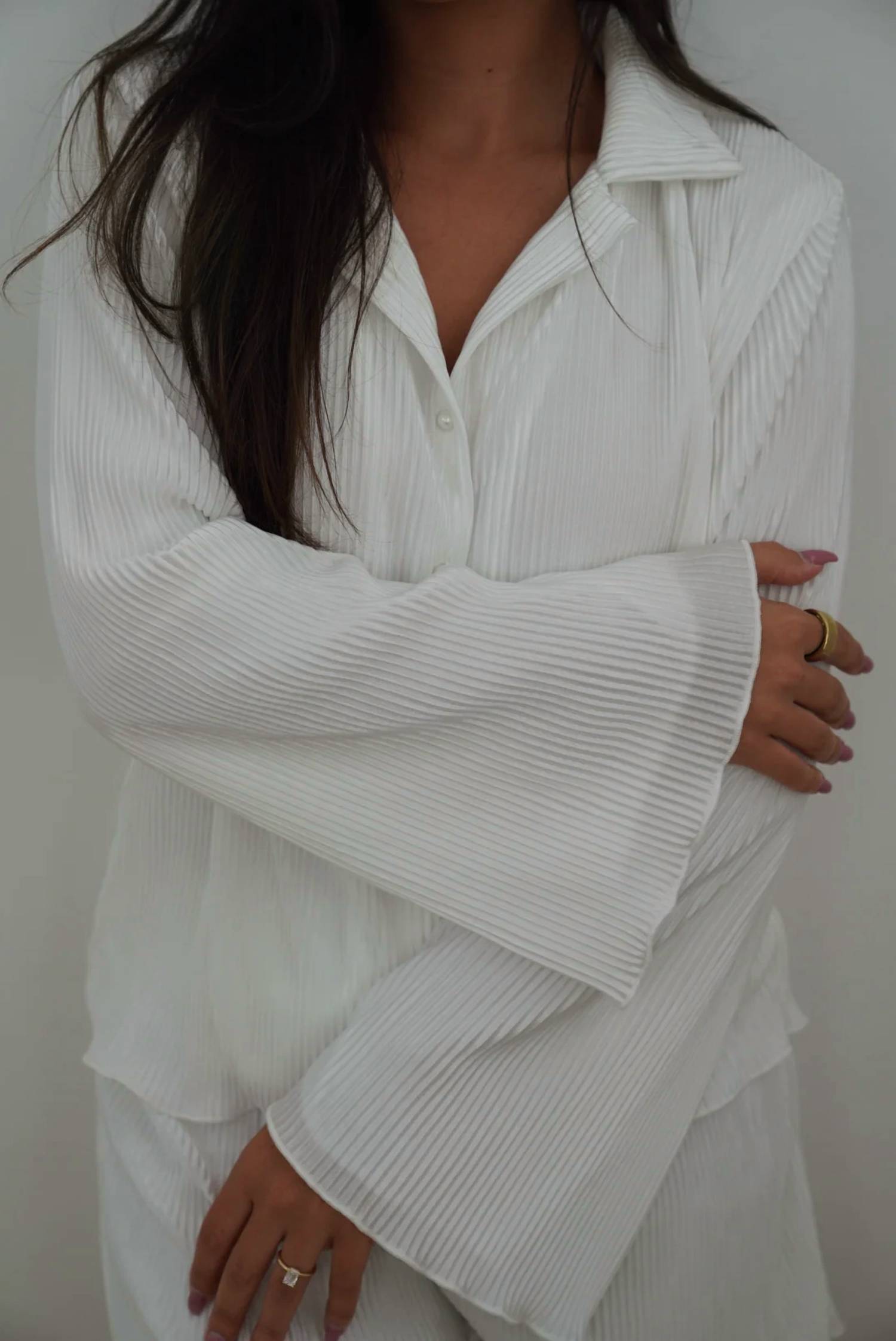 Waverles - Sloane Pleated Tie Top And Shorts Set