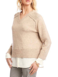 Karen Kane - Layered sweater