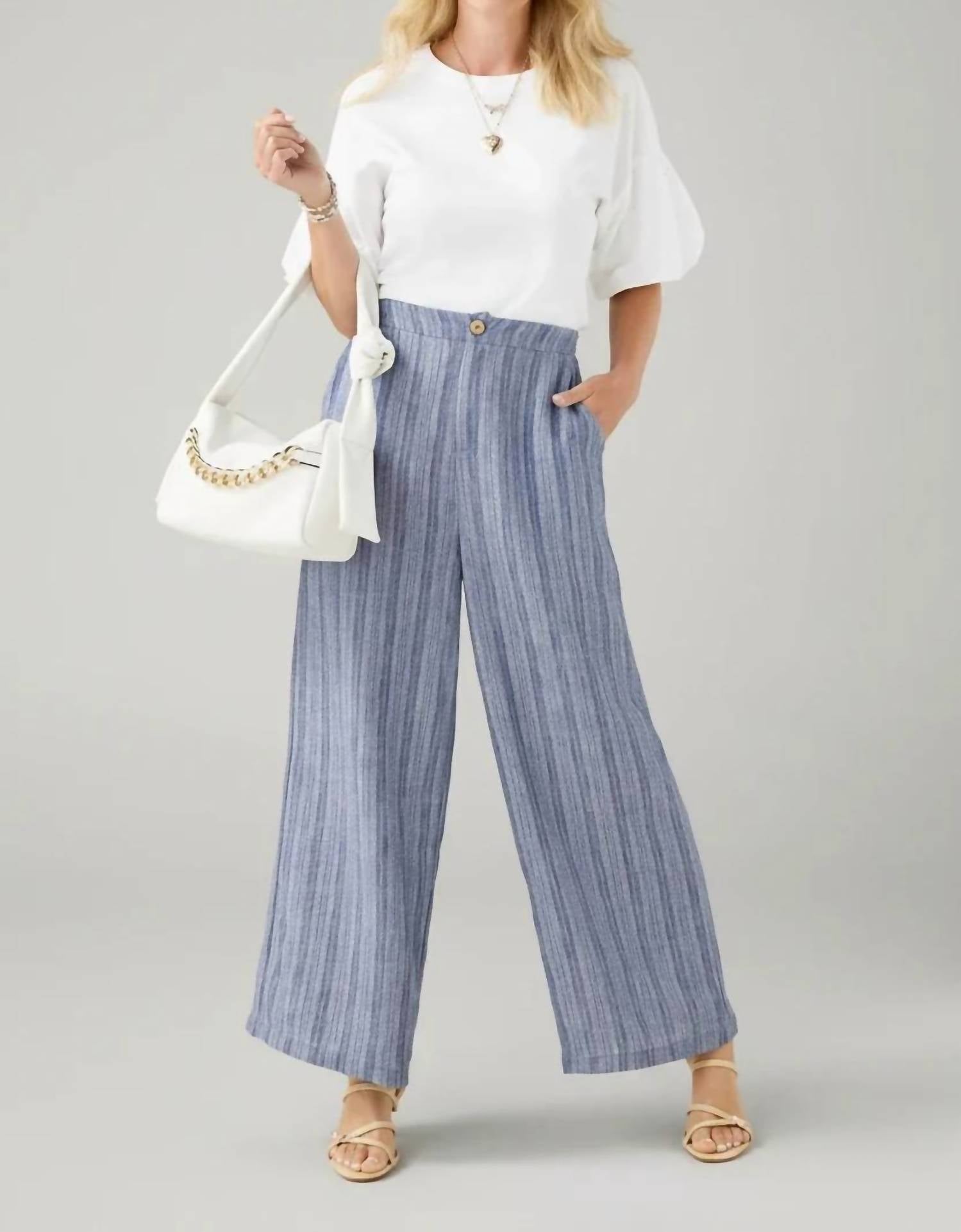 Coco + Carmen - Andrea Textured Pant with Pockets