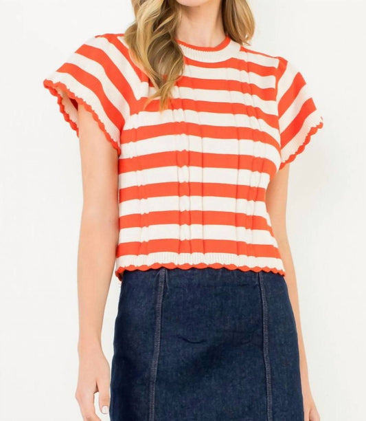 Thml - Short Sleeve Stripe Sweater
