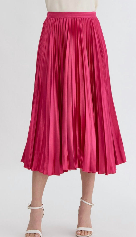 Entro - Party Starter Metallic Pleated Skirt