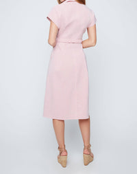 Renuar - Mint To Blush Stripe Midi Dress