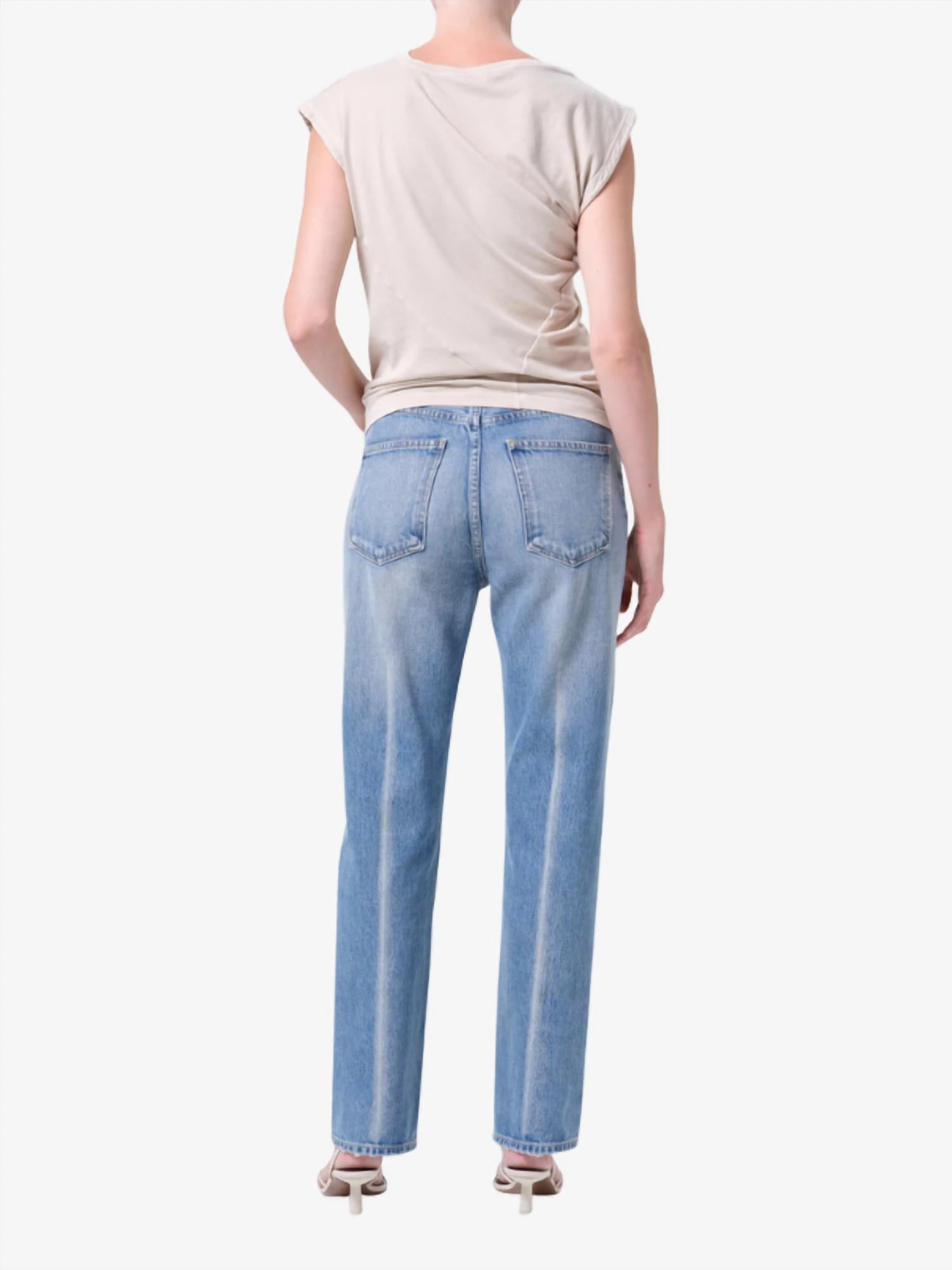 AGOLDE Lana Relaxed Straight Jean in brink - women's jeans - view 4
