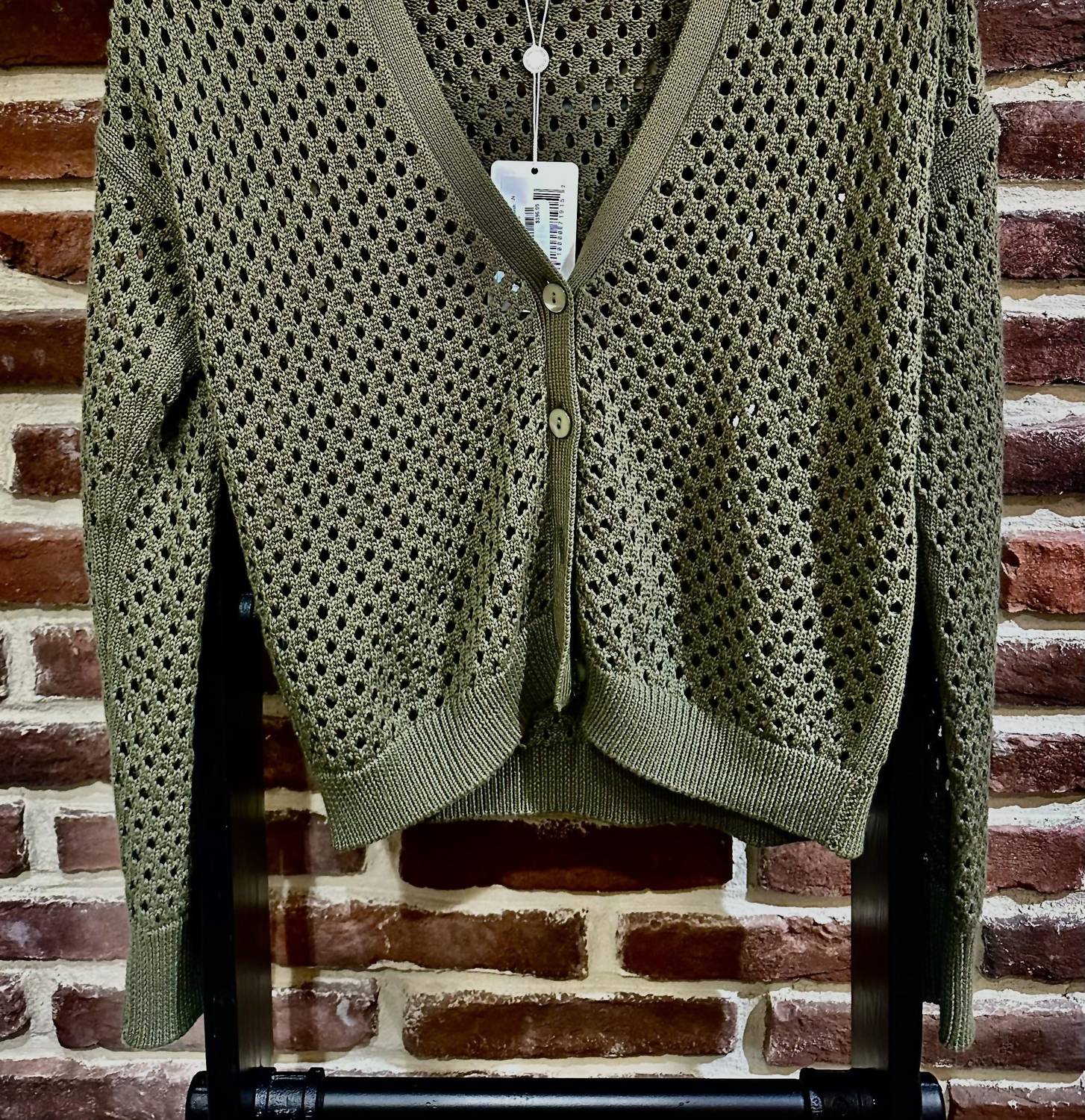 Autumn Cashmere - SOLID MESH CARDIGAN