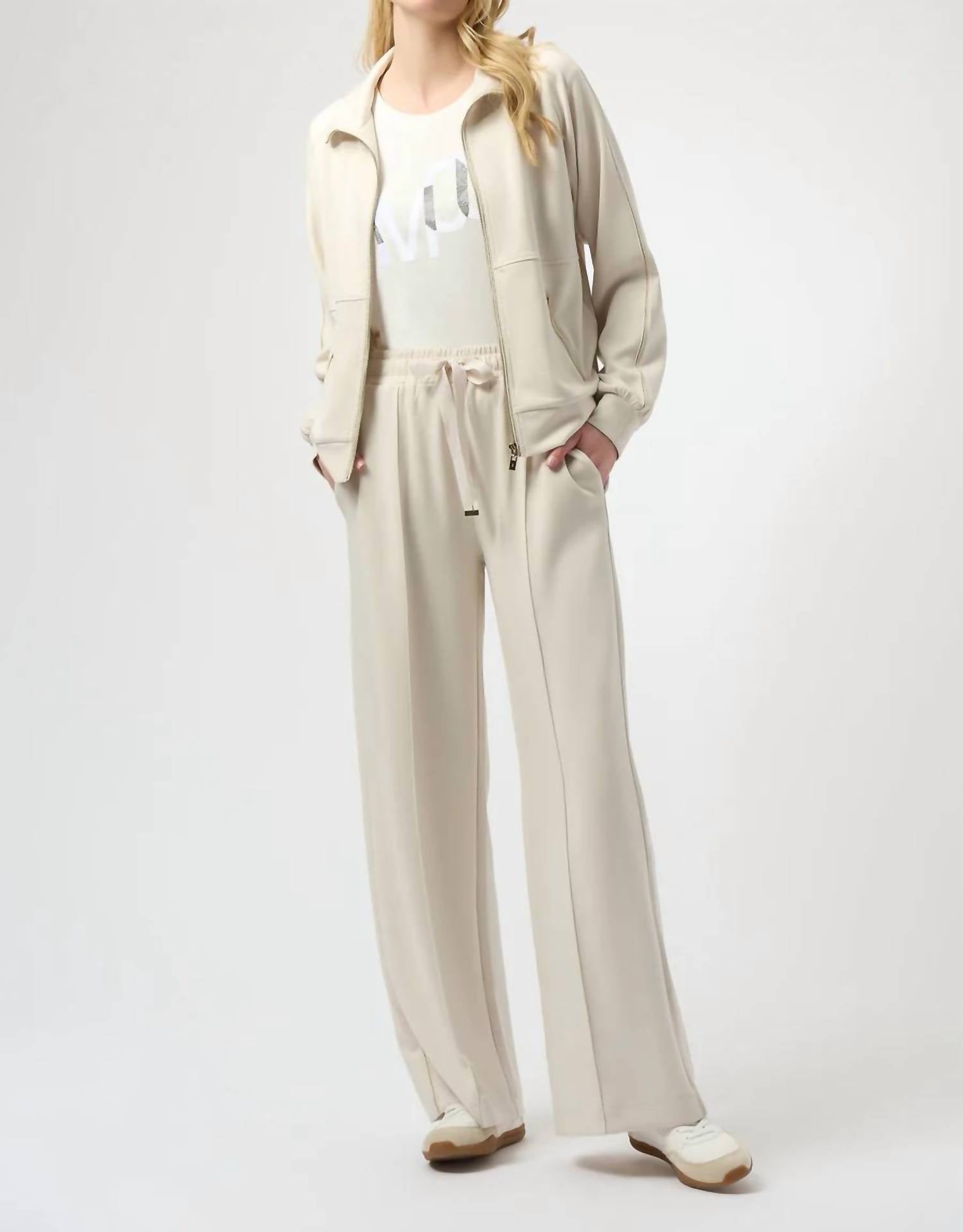 Joseph Ribkoff drawstring sweat pants in birch - women's pants