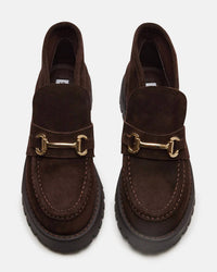 STEVE MADDEN Women's Leon Loafer in chocolate brown - women's flats - view 5