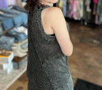 J. Her - Lace Mesh Racerback Tank Top