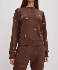 Rails Ramona Long Sleeve Sweatshirt in horseshoes - women's top