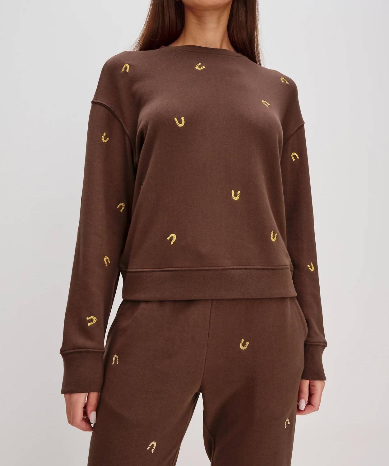 Rails Ramona Long Sleeve Sweatshirt in horseshoes - women's top