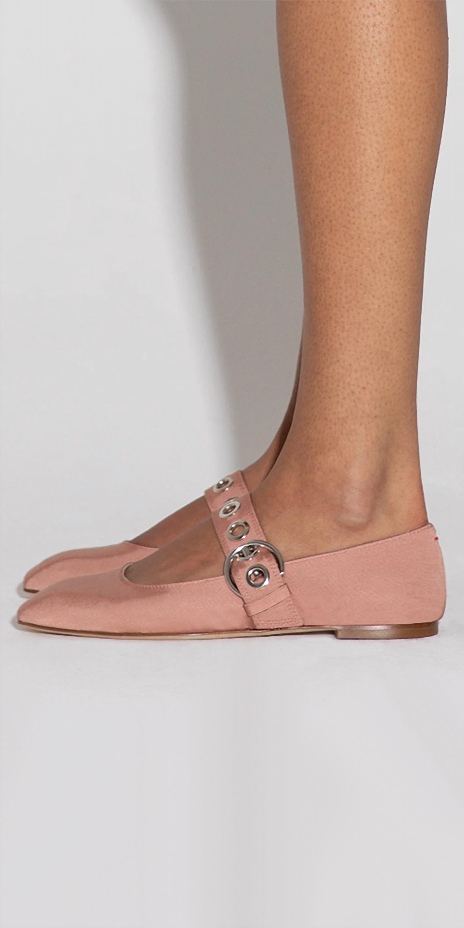 Aeyde - Women's Uma Eyelet Mary Jane Flats
