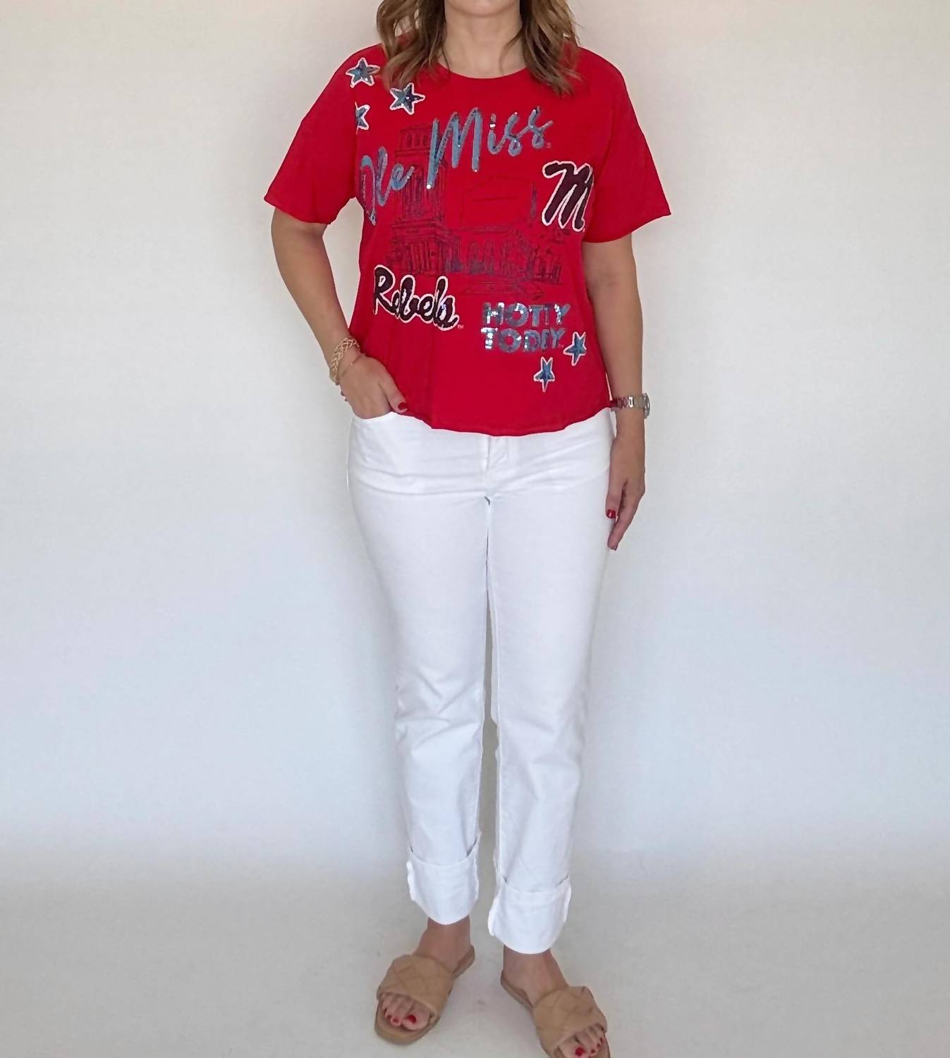 Stewart Simmons - Ole Miss 4th Quarter Sequin Tee