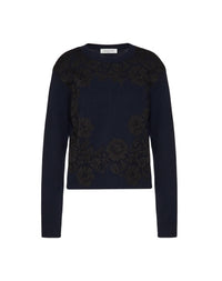 Valentino - Cashmere Wool And Heavy Lace Sweater