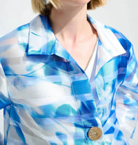 Joseph Ribkoff - Floral Shadow Stripe Jacket
