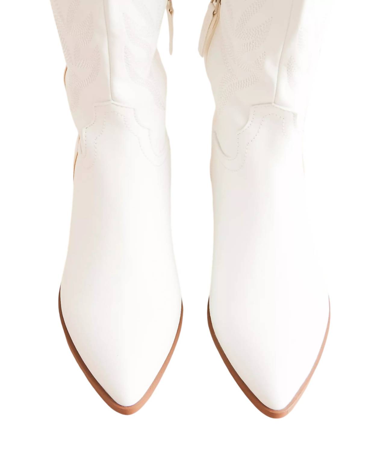 MiiM Women's InLay Samara Stitch Western Tall Boots in white - women's shoe - view 5