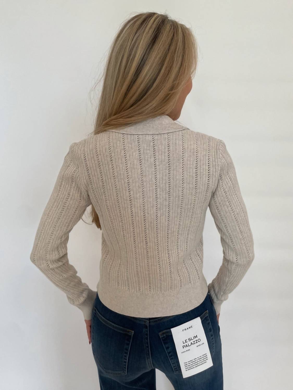 Kinross - Somary Rib Button Front Polo Sweater