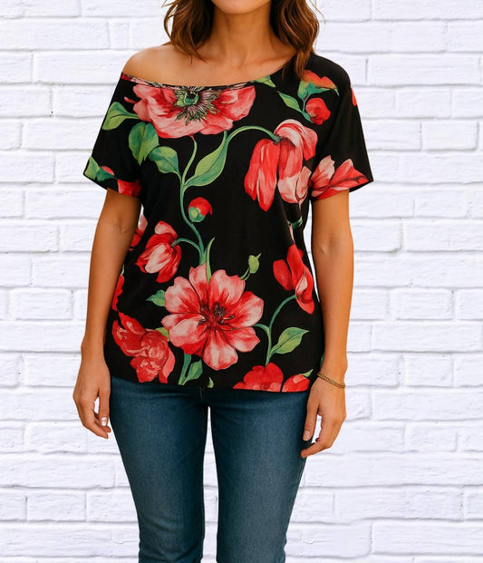 E. Luna - Floral Off The Shoulder Top