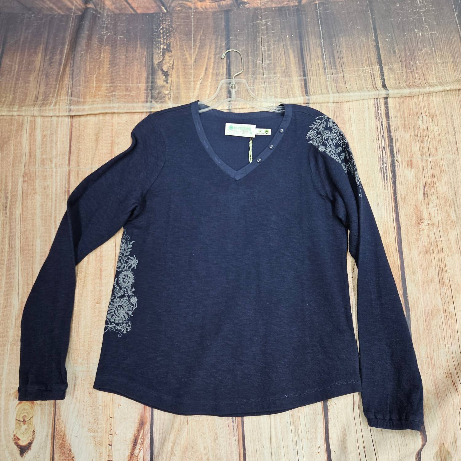 Aventura Women's Rachael Top in peacoat - women's long sleeve top