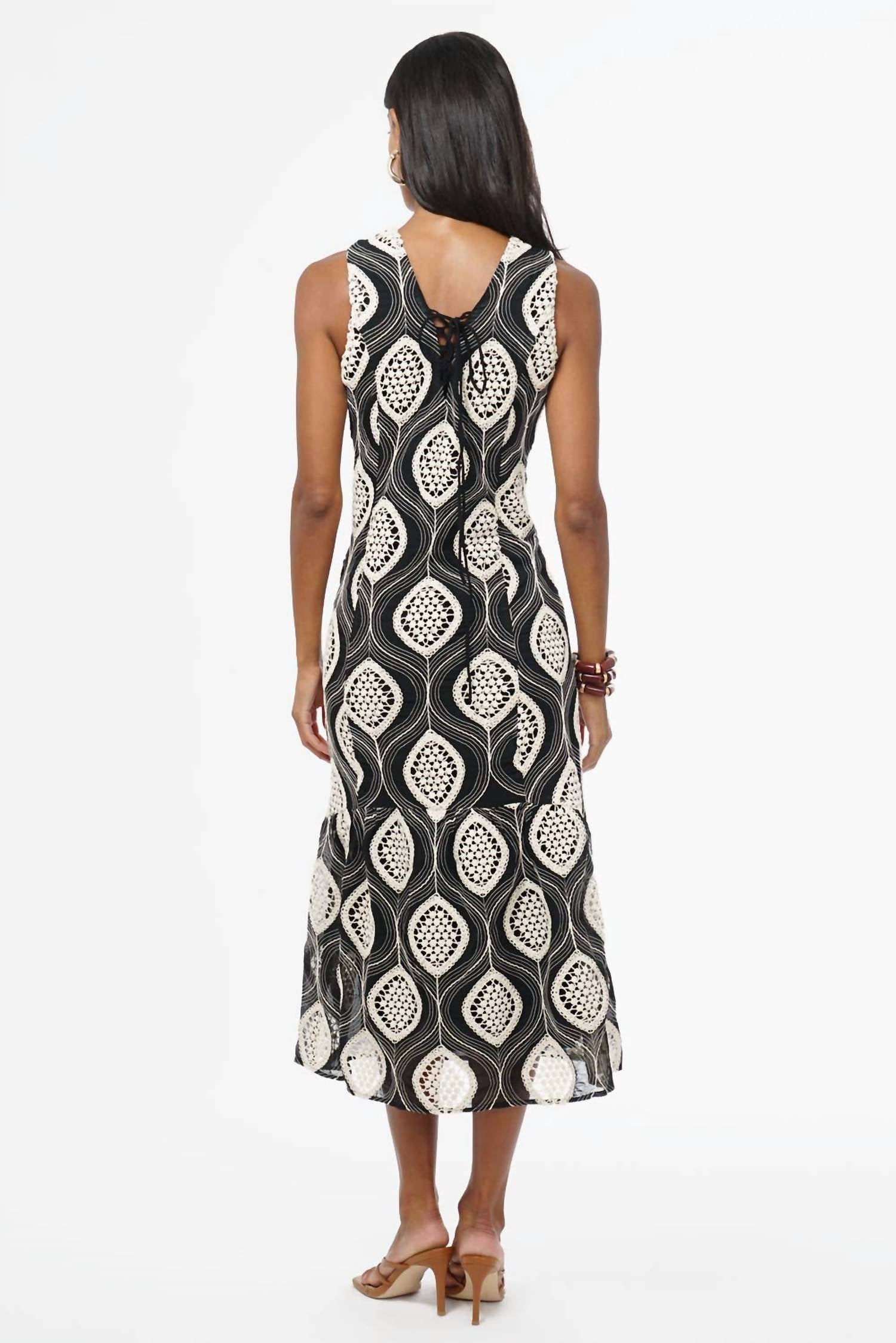 Adelyn Rae - Austrid Embroidered Cotton Midi Dress