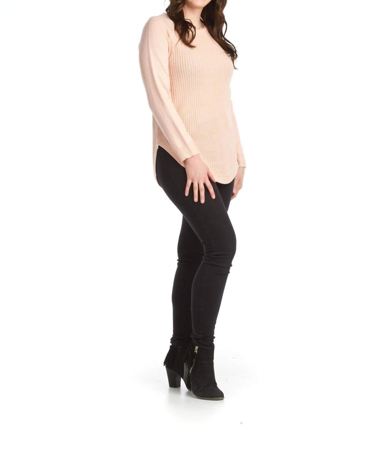 Papillon - Long Sleeve Sweater With Zip Side Detail