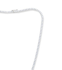 Diana M Jewels - 19.30 Cts Lab Grown Round Diamond Tennis Necklace