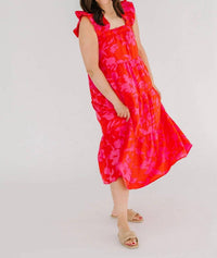 Thml - Ruffle Strap Floral Tiered Maxi Dress