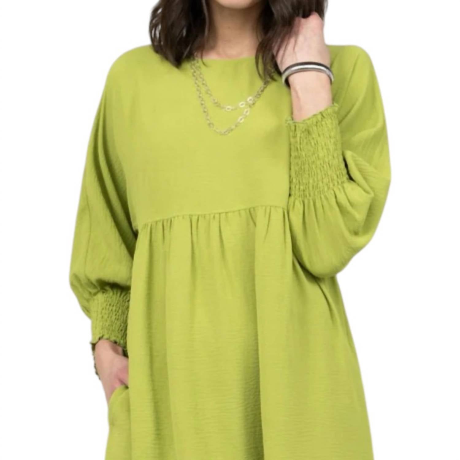 Ivy Jane - Shirred Sleeve Dress