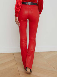 L'Agence - Ruth High Rise Straight Raw Hem Jean