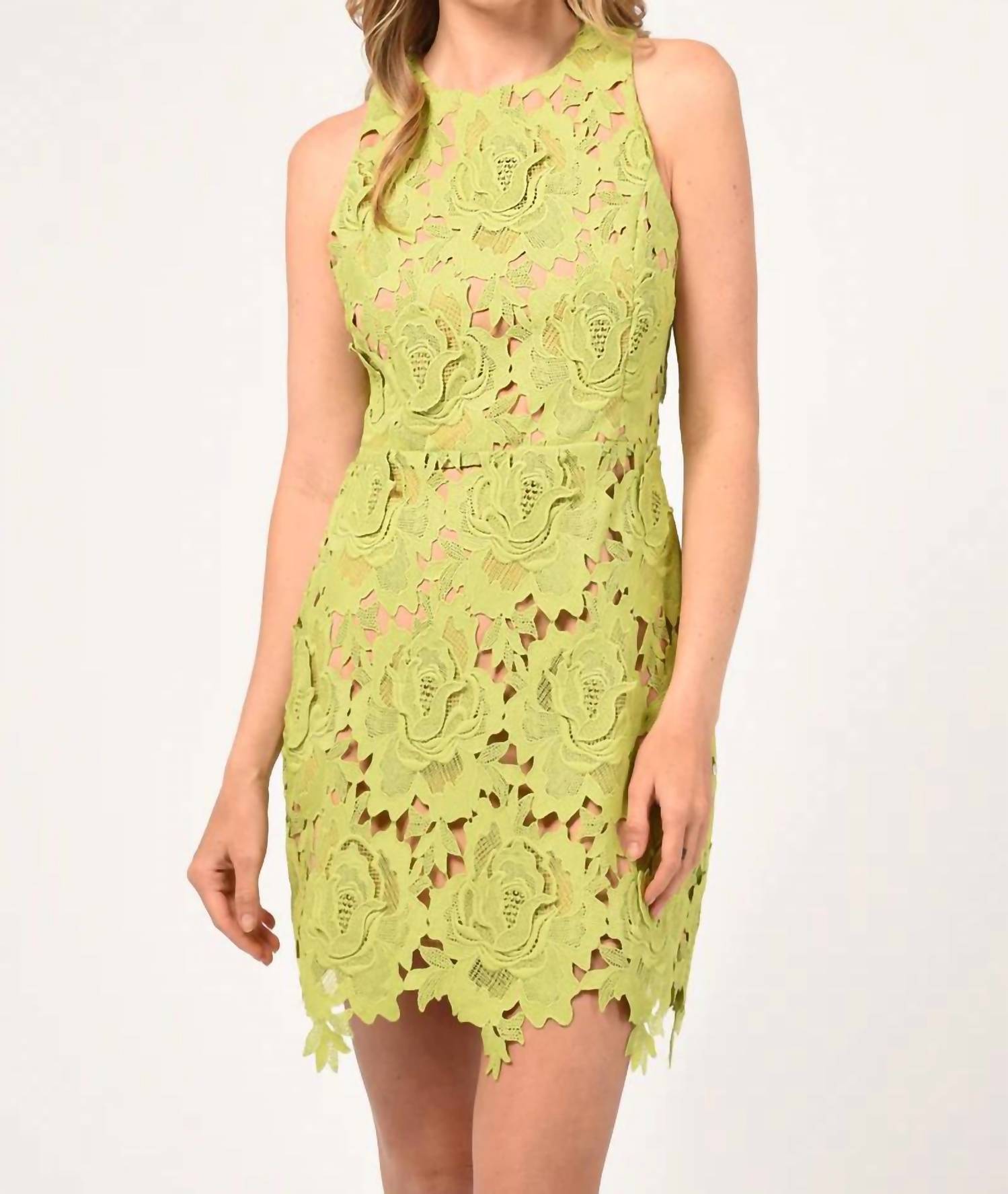 Cassie 3D Crochet Mini Dress