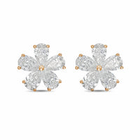 Diana M Jewels - Women's Pear Lab-Grown Diamond Stud Earrings (6.00 Ct TCW) - Elegant
