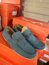 Martin Dingman Men's Bermuda Braid Shoes in ocean - men's loafer