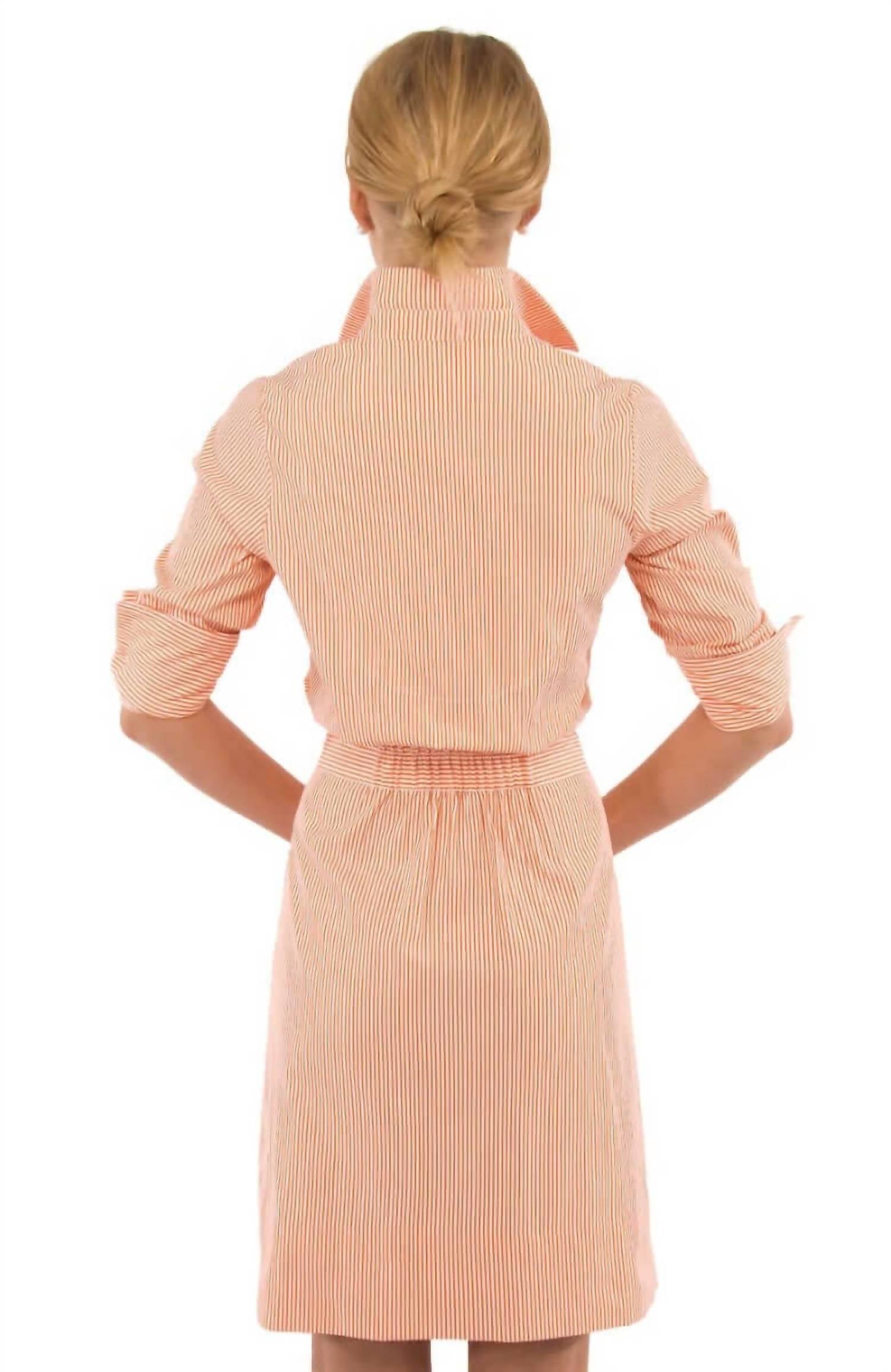 Gretchen Scott - Wash & Wear Breezy Blouson Dress Striped