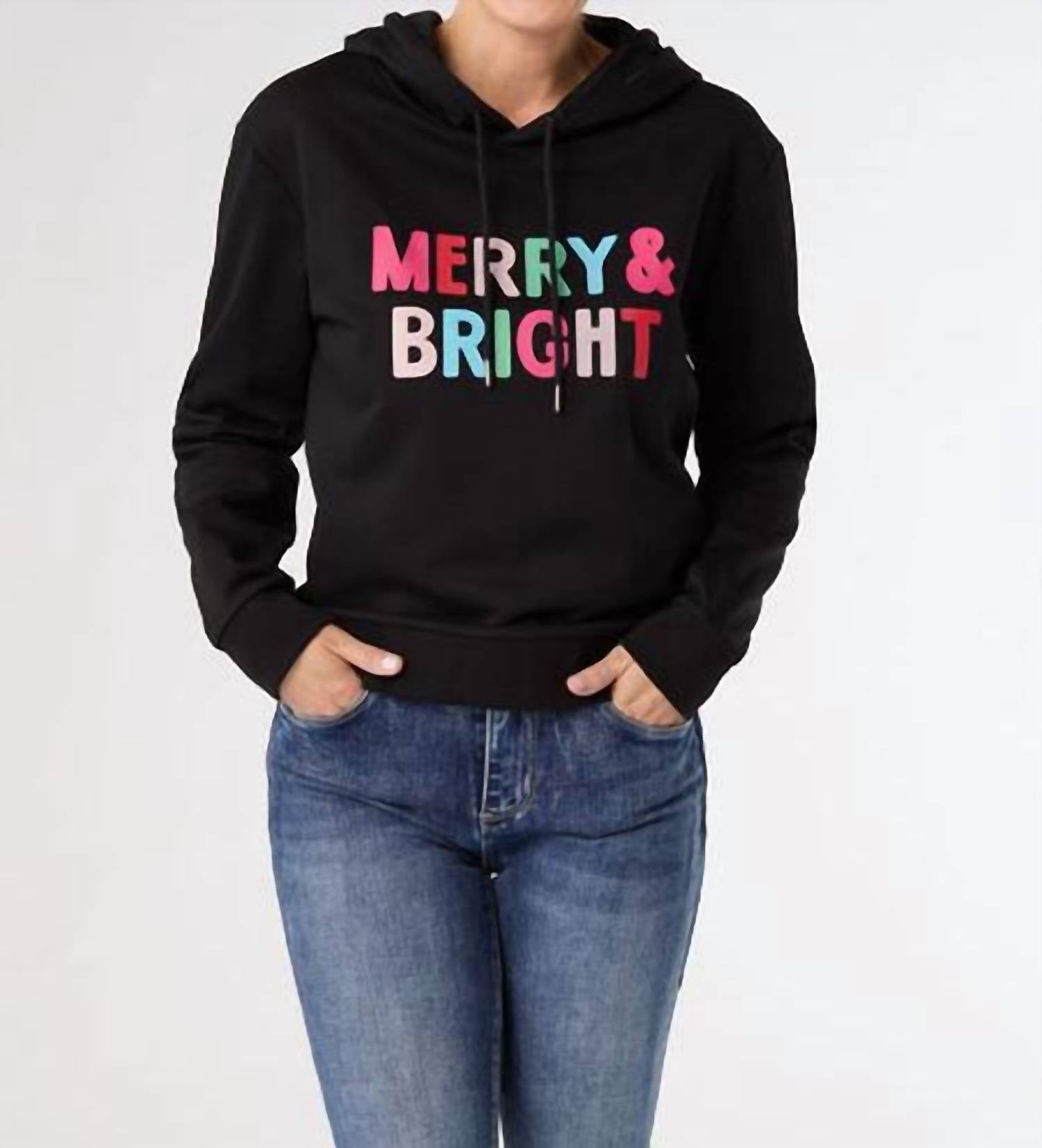 Coco + Carmen - Merry & Bright Hooded Sweatshirt
