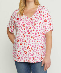 Entro - Leopard Print Plus Top