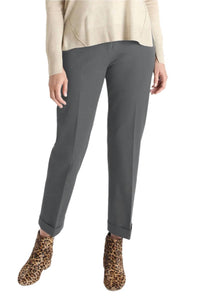 Peace Of Cloth - Mid Waist Folded Hem Twill Pant