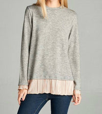Hailey & Co - Satin Trimmed Top