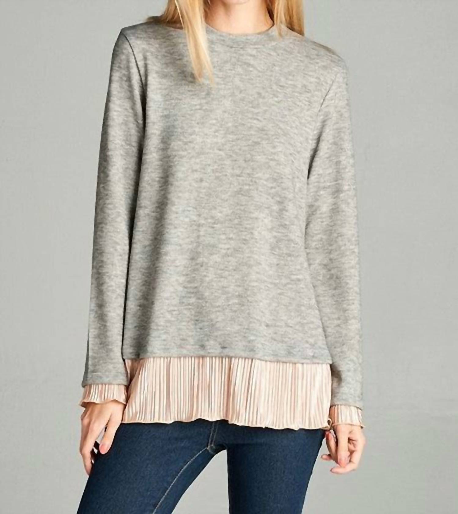 Hailey & Co - Satin Trimmed Top