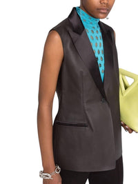 Salvatore Ferragamo - Tailored Leather Blazer