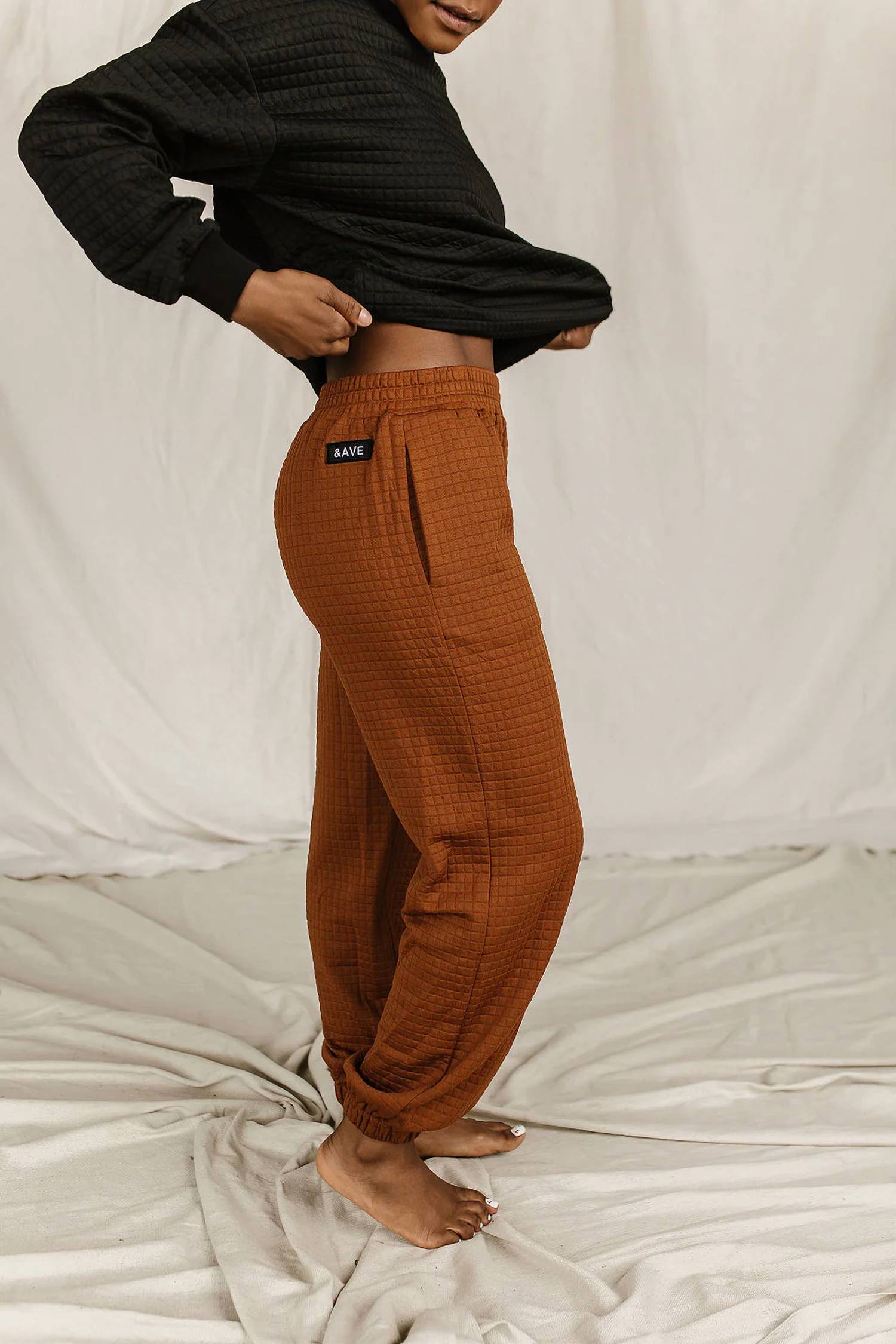 Ampersand Ave - Quilted Jogger Pants