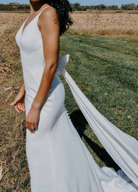 Stella York - Clean And Simple Sheath Wedding Dress