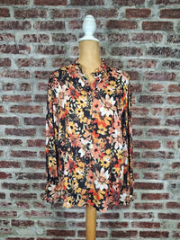 Keren Hart - Women's Floral Button Up Shirt