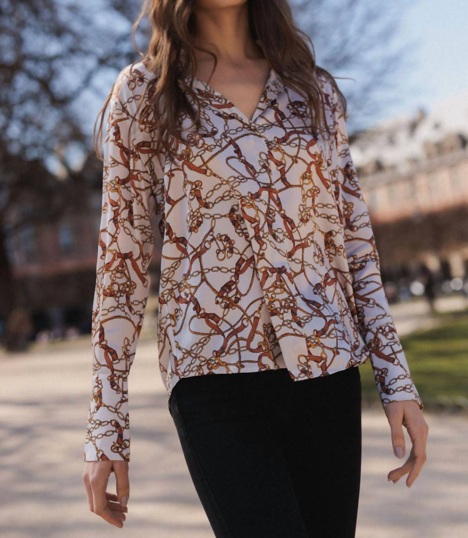 Catherine Gee - Daria French Cuff Silk Blouse