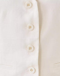 Lilly Pulitzer Bleecker Linen Vest in resort white 1 - women's jacket - view 5