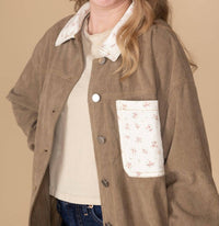 Le Lis - Finley Floral Corduroy Barn Jacket