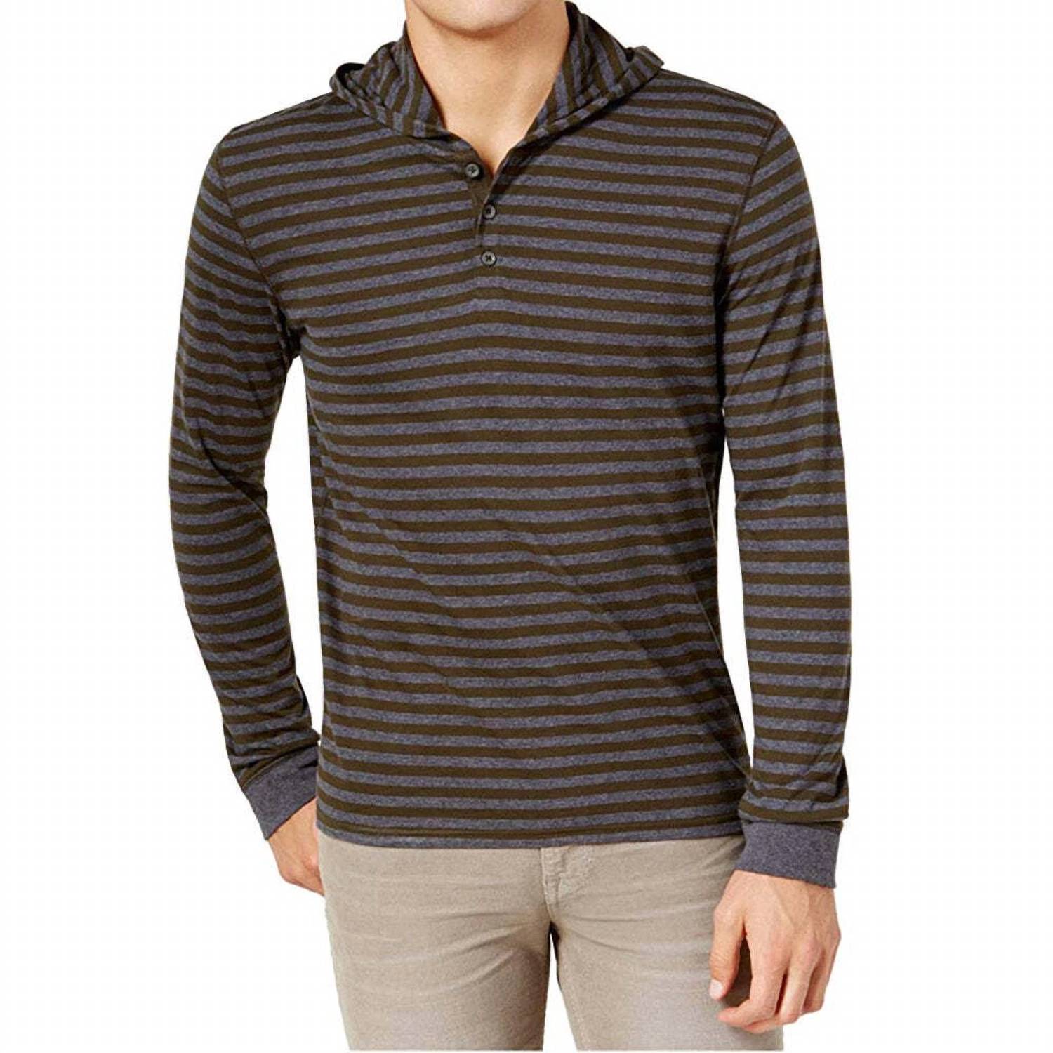 Bar Iii - Striped Henley Shirt