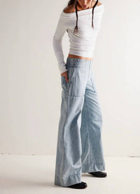 Free People - Breezy Denim Pull On Jeans