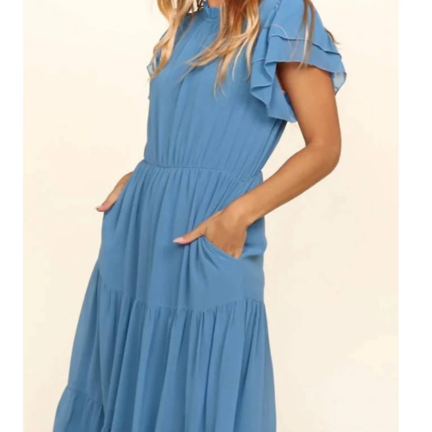 Haptics - Mock Neck Maxi Dress