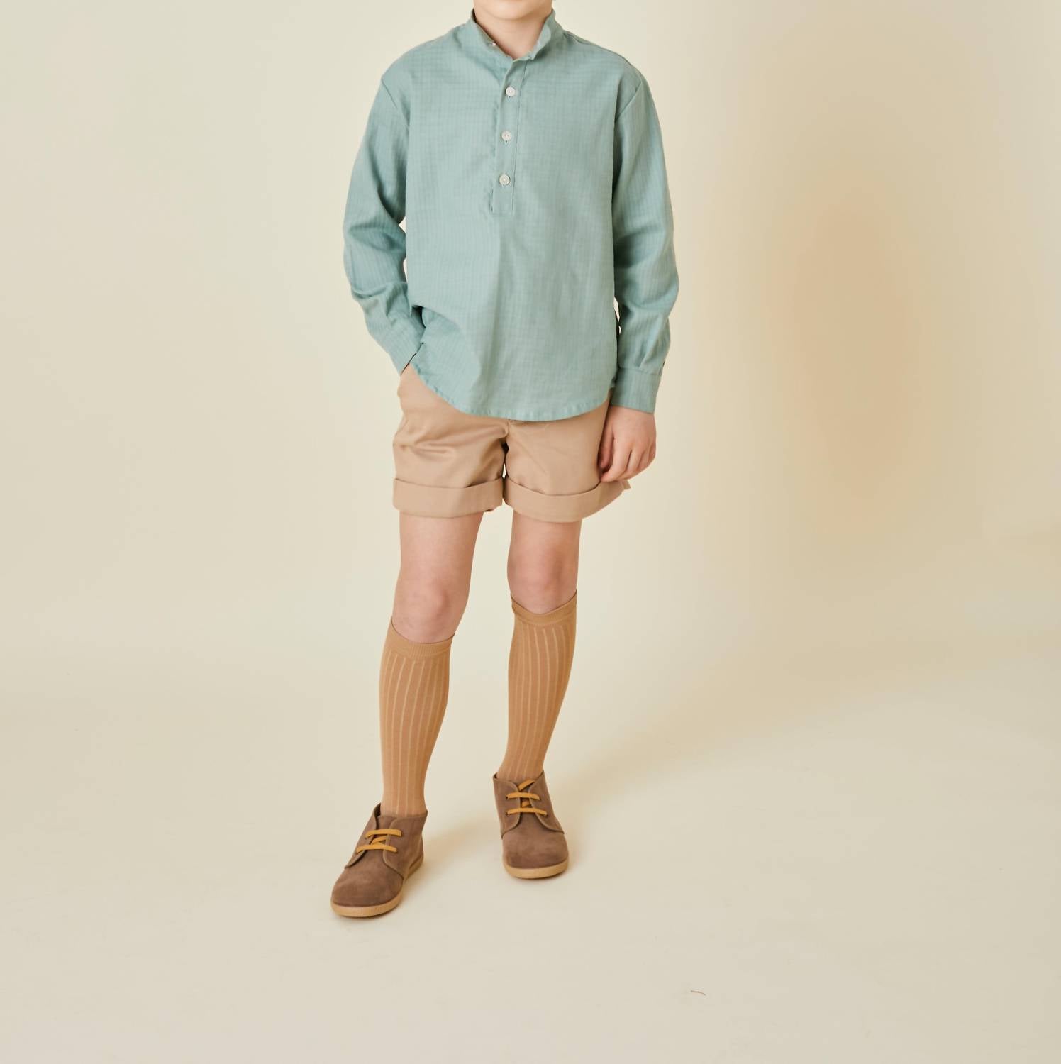 Pi And Pa - Boy's Cotton Side Pockets Shorts