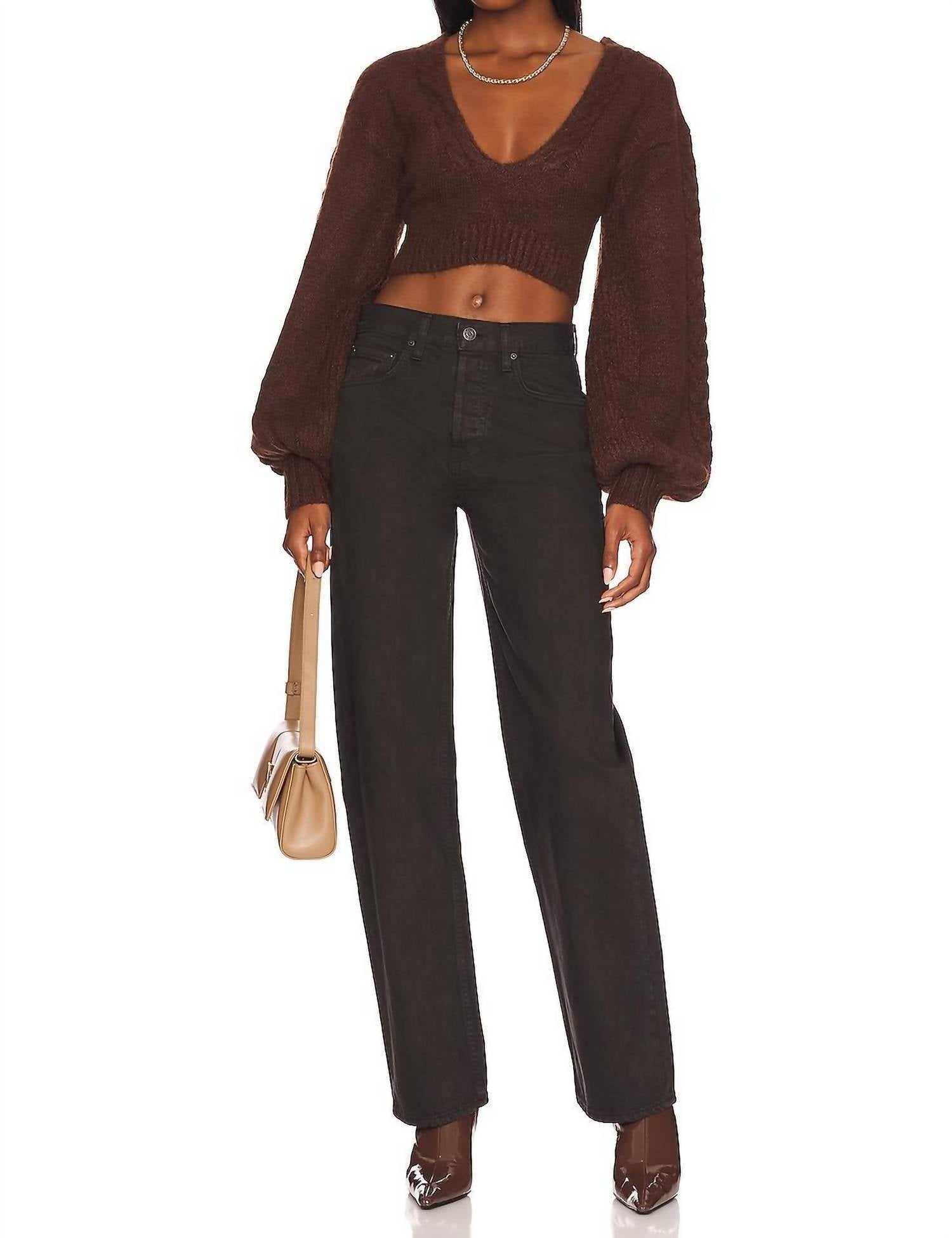 For Love & Lemons - Amelia Crop Sweater