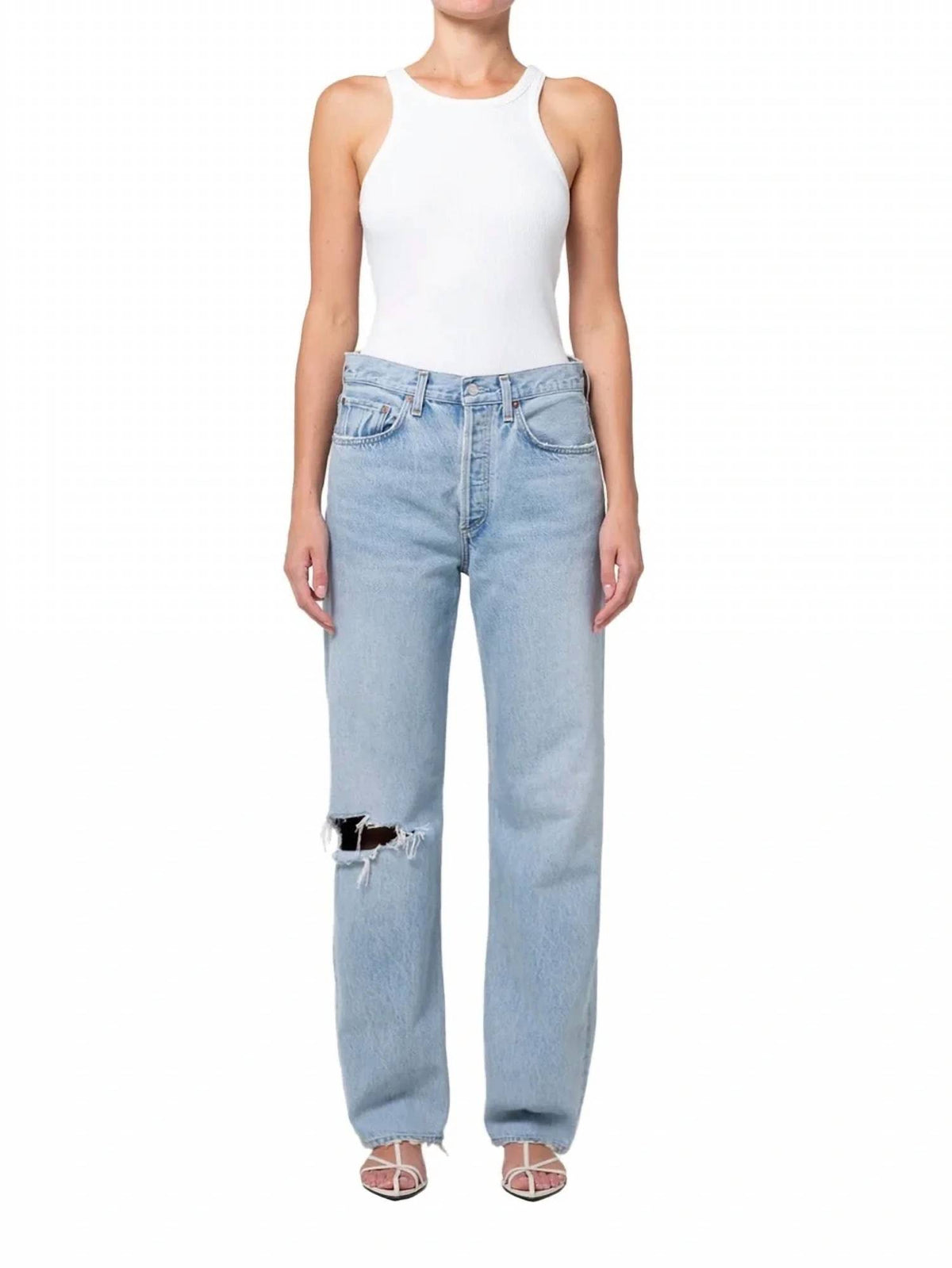 Agolde - Kelly Ripped Faded Jeans