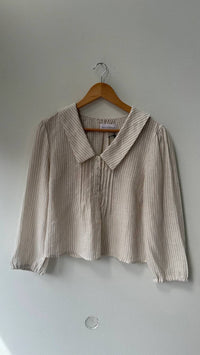 Self Contrast - Danna Sailor Collar Blouse